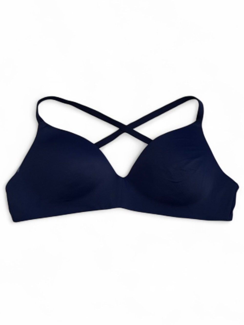 Pink Victoria’s Secret Wear Everywhere Wireless Crisscross Comfort Bra - Blue